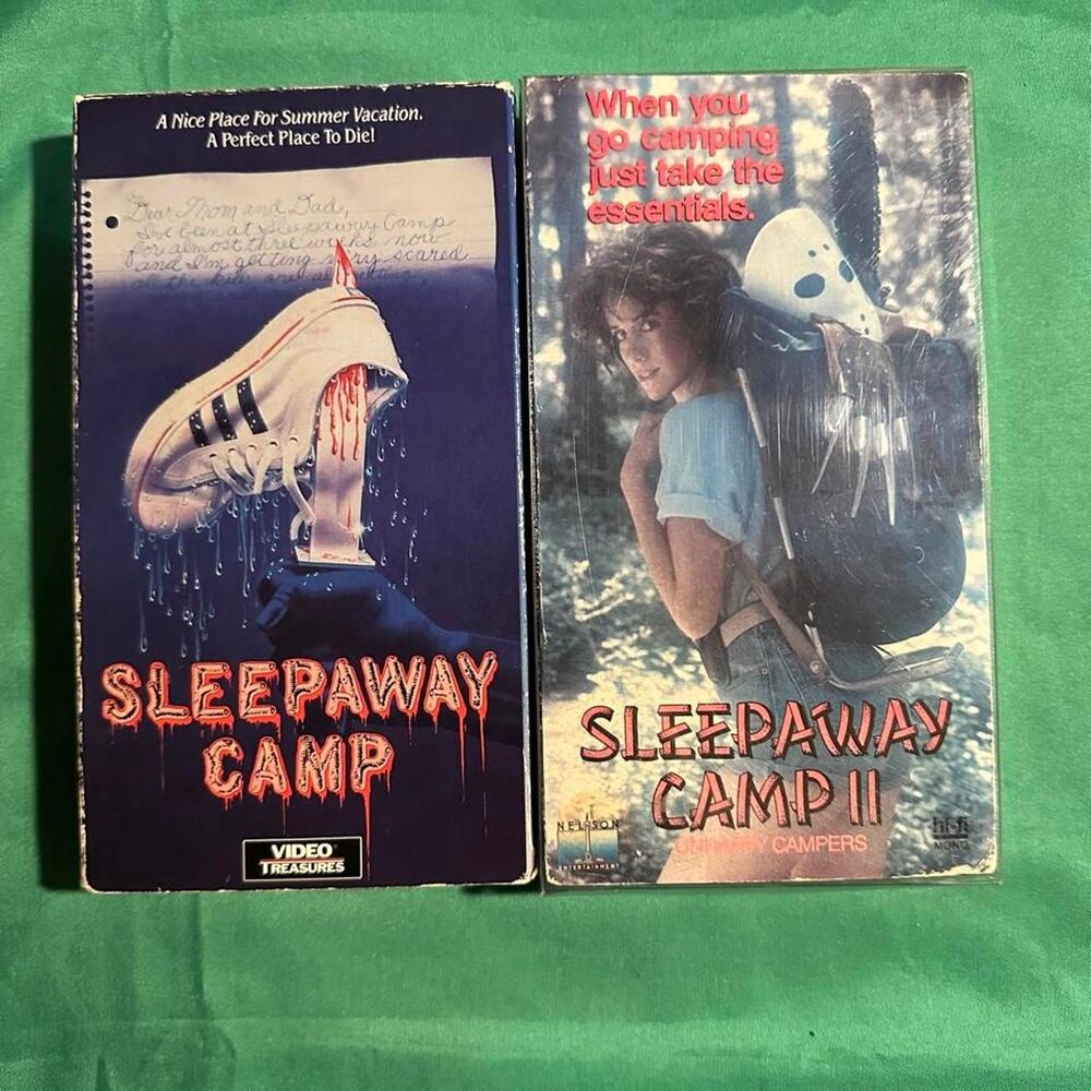 Sleepaway Camp and Sleepaway Camp II VHS tapes